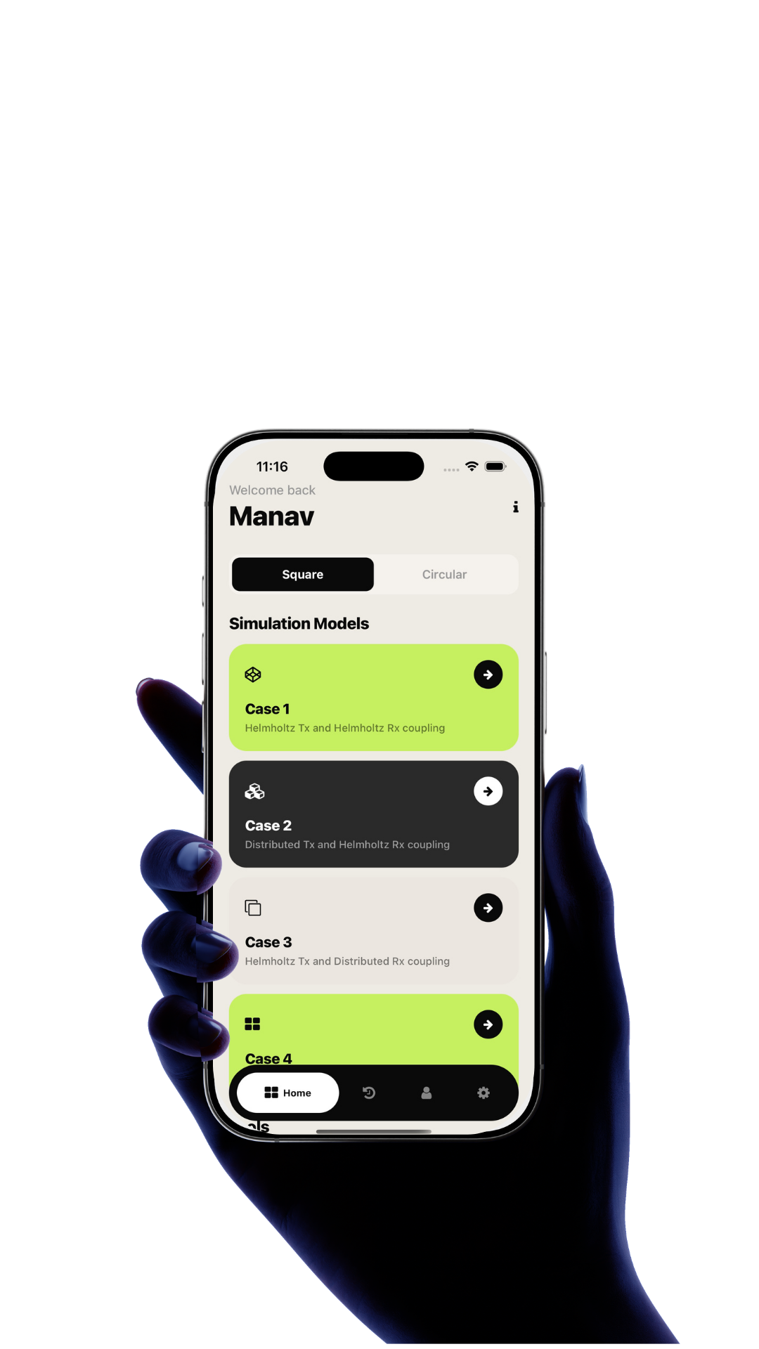 AirInduct Sim mobile app